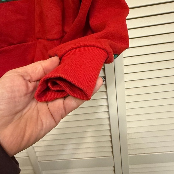 Aeropostale Red Christmas Hello Kitty cropped Full Zip Sweatshirt Women’s XXL - Picture 7 of 14